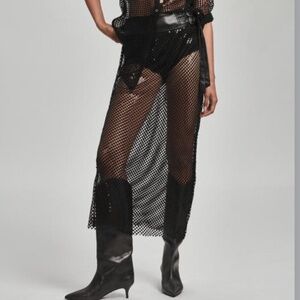 Brand New Women’s Pilcro Chainmail Maxi Skirt